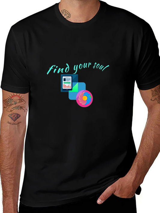 Find Your Soul Graphic Black Tee