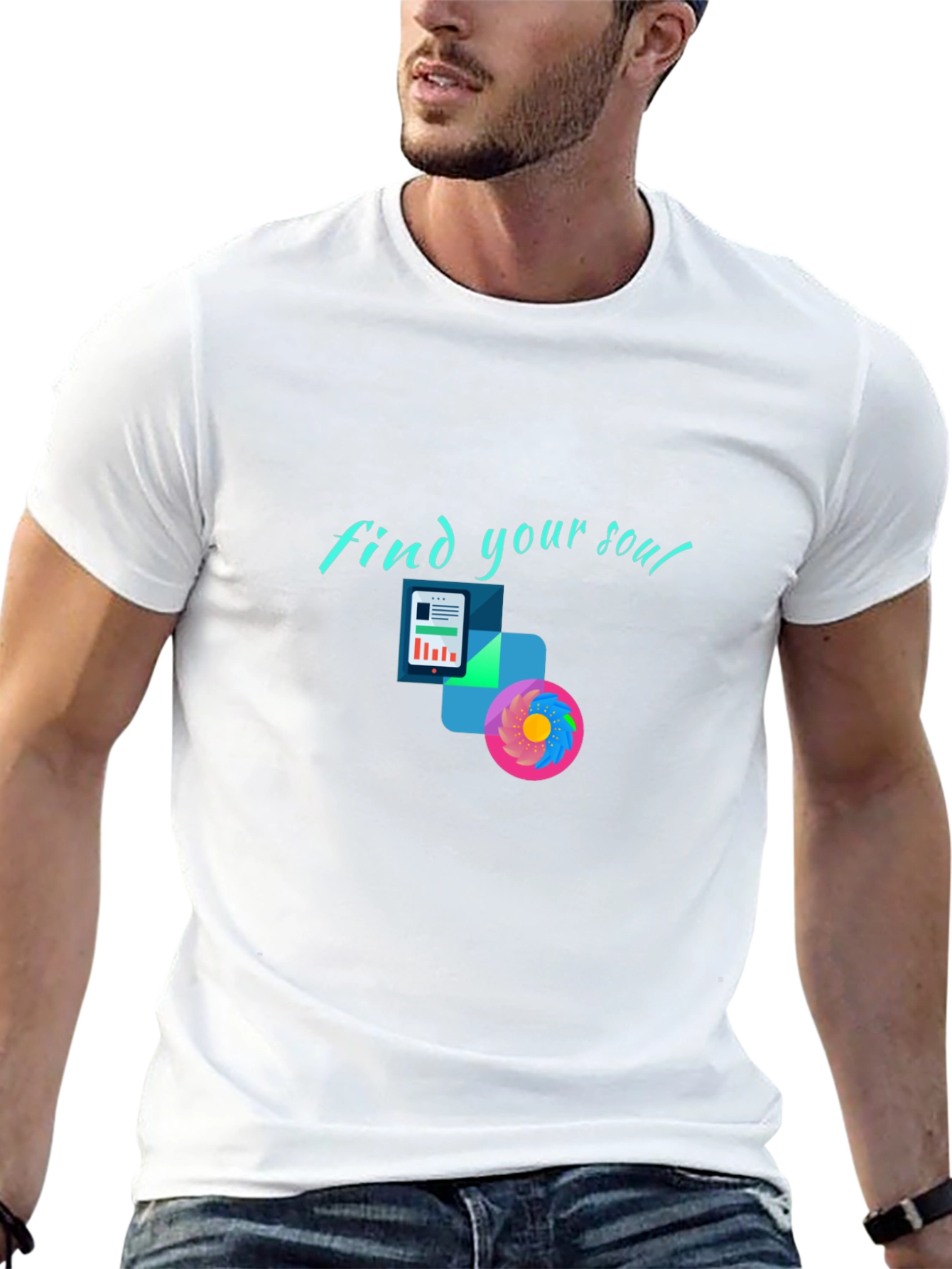 Find Your Soul Graphic Black Tee