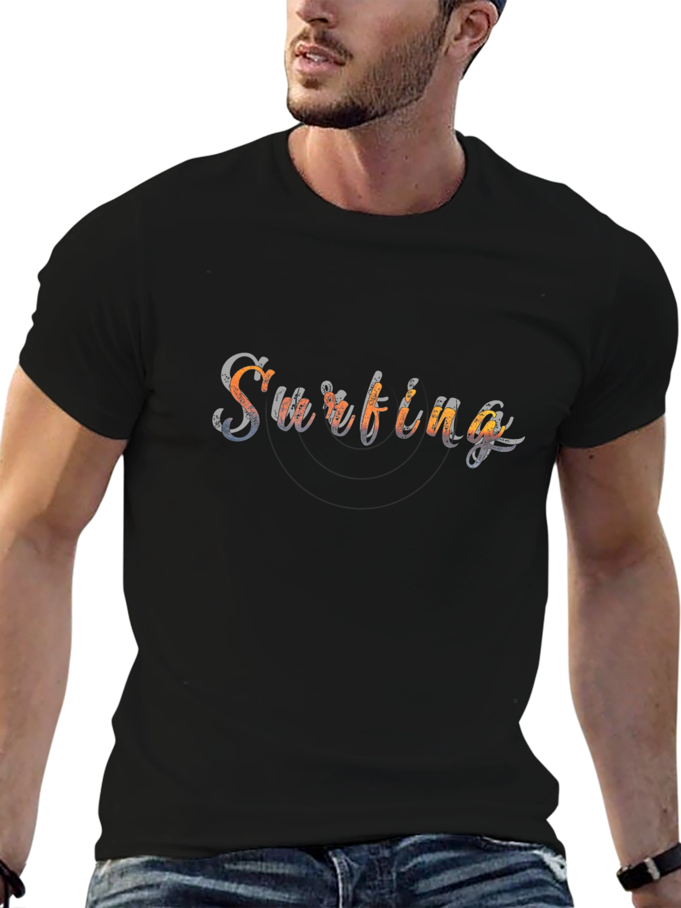 Surfing Graphic Print Tee