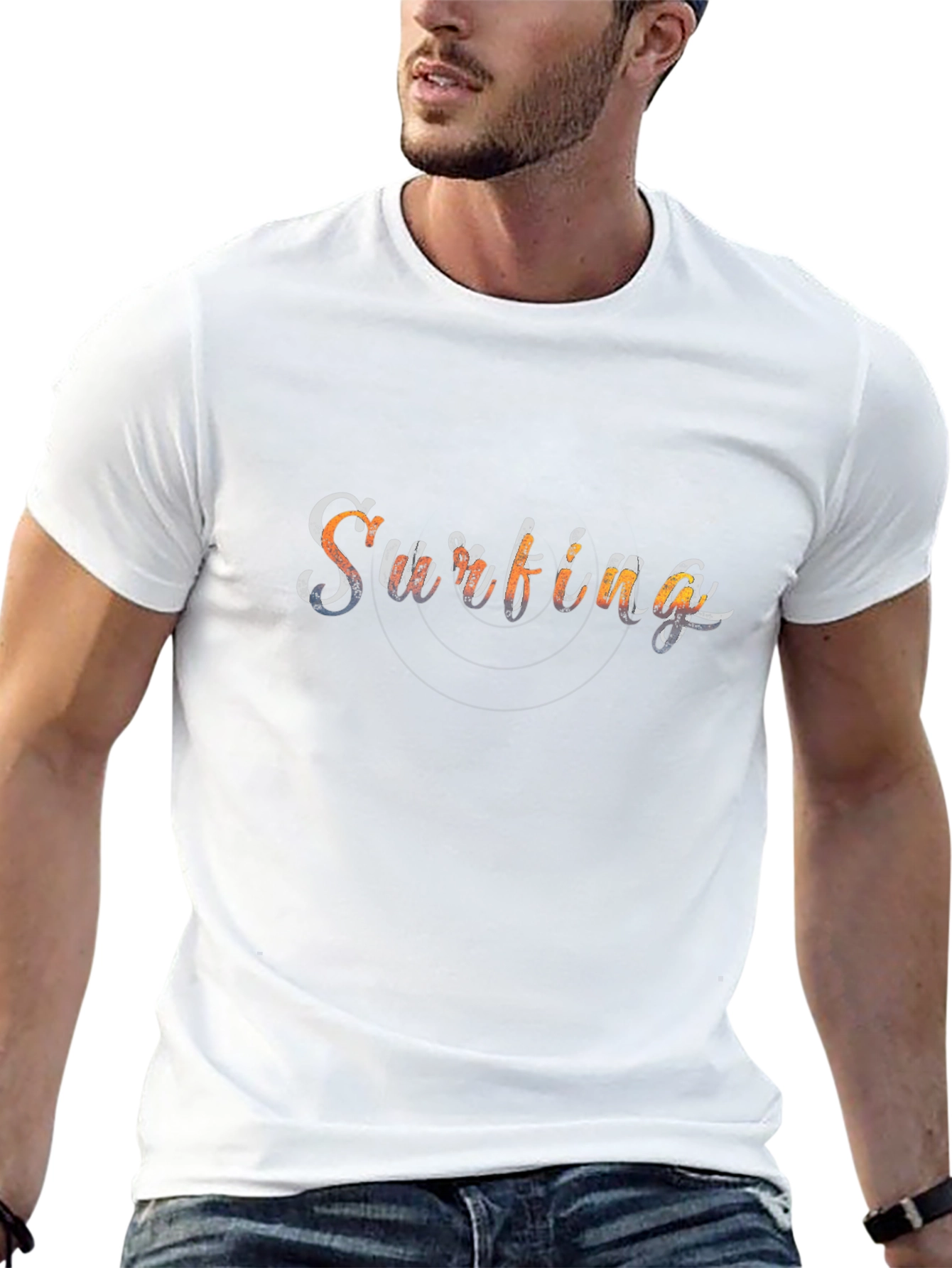 Surfing Graphic Print Tee