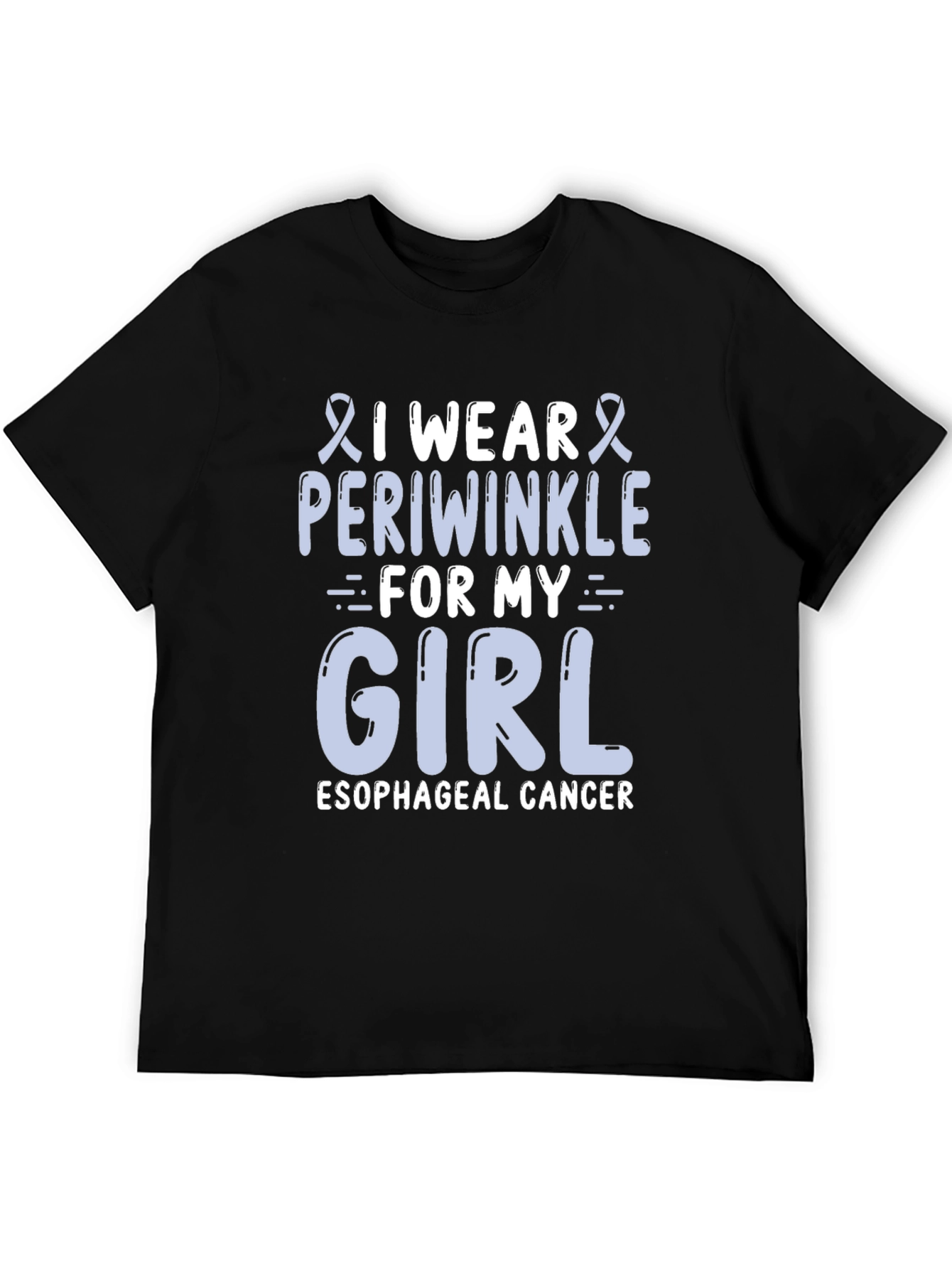 Esophageal Cancer Awareness T-Shirt - Periwinkle Ribbon