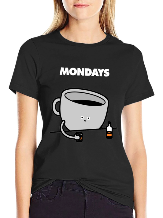 Mondays Coffee Mug Graphic Tee - Soft Cotton T-Shirt
