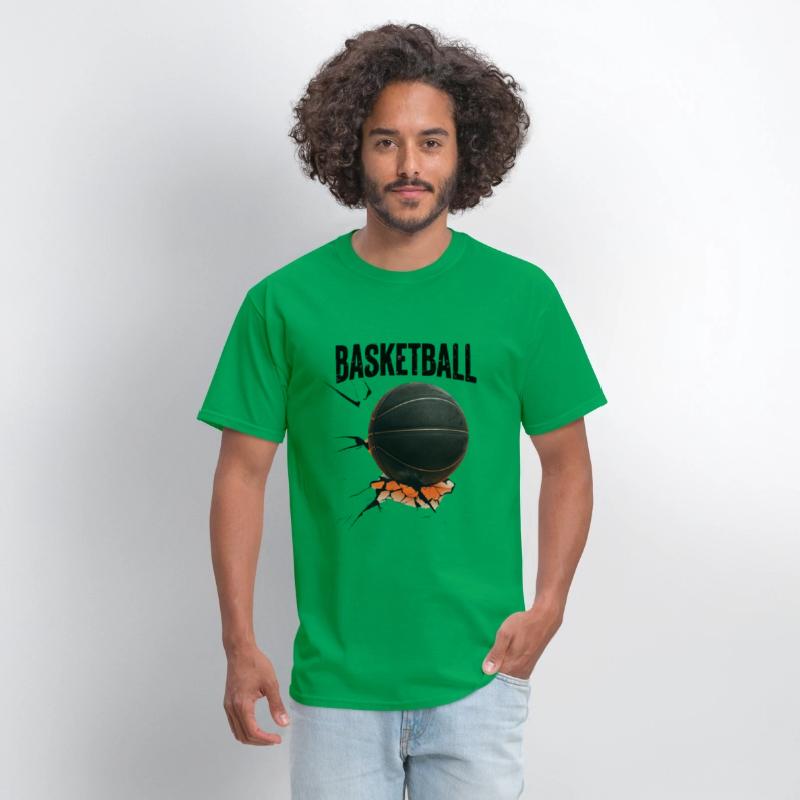 Black Basketball with Cracked Surface