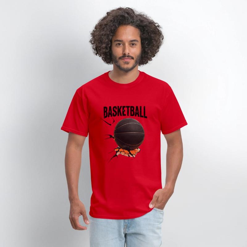 Black Basketball with Cracked Surface