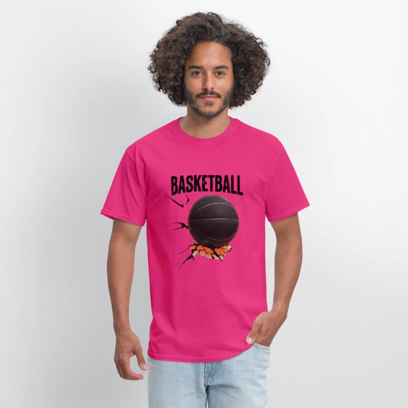Black Basketball with Cracked Surface