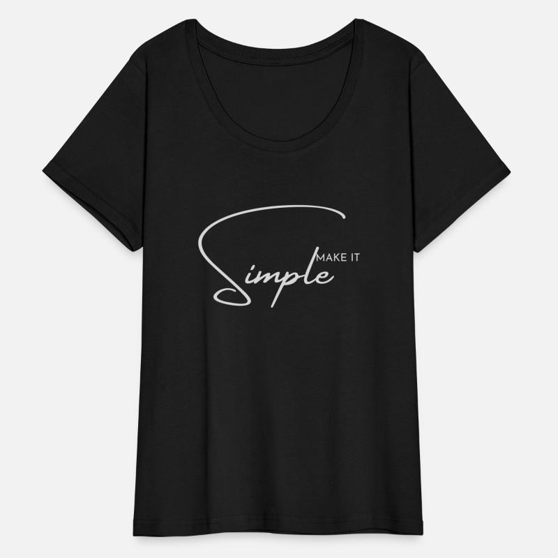 Black Handwriting Motive T Shirt