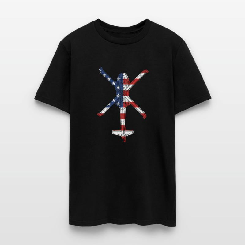 Blackhawk American Flag Attack Helicopter UH60