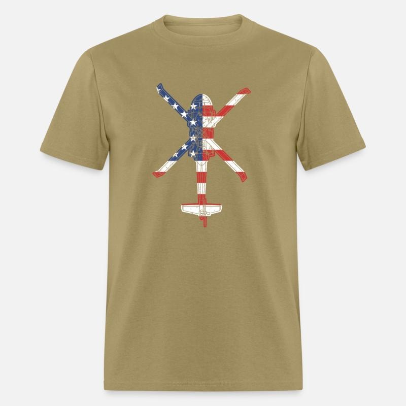 Blackhawk American Flag Attack Helicopter UH60