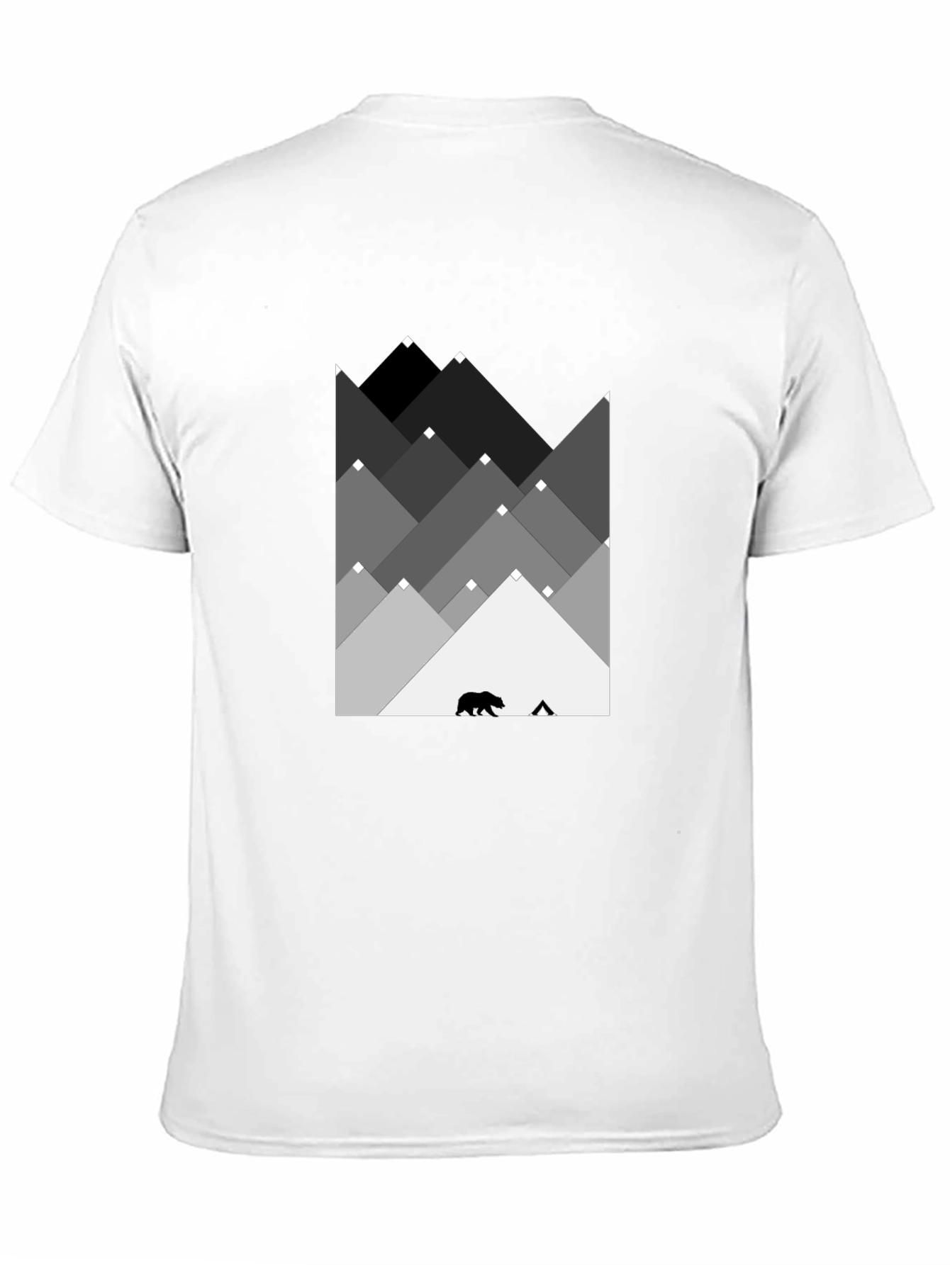 Mountain Bear Graphic Tee - Black