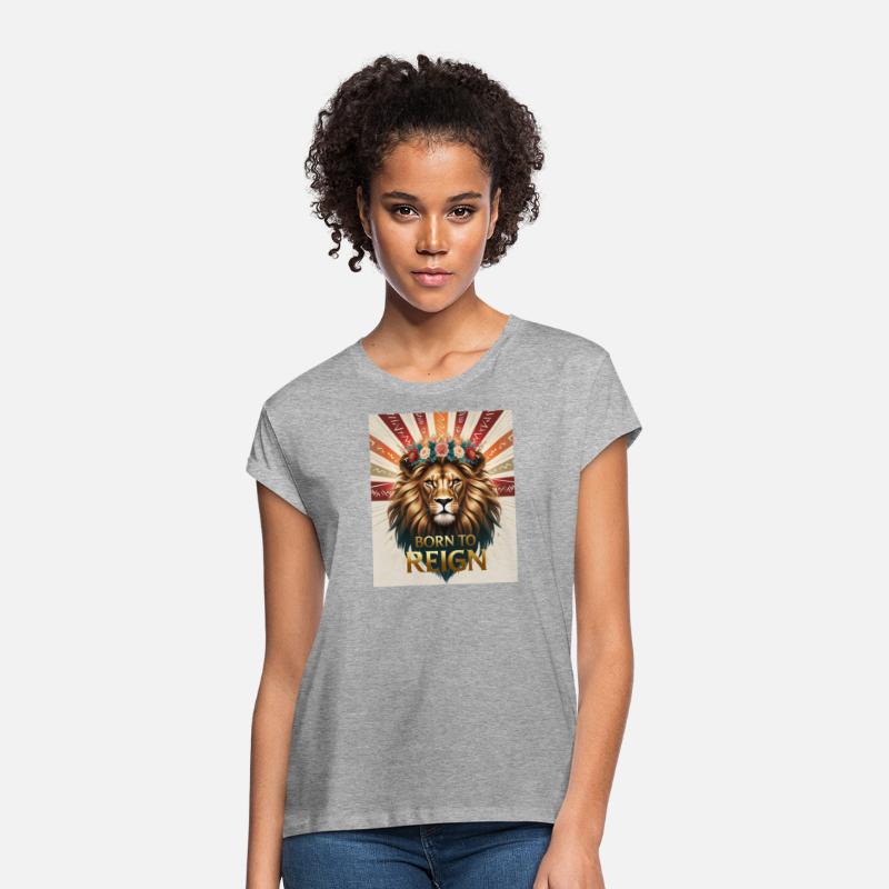 Born to Reign Lion T-Shirt Bold Royal Jungle King