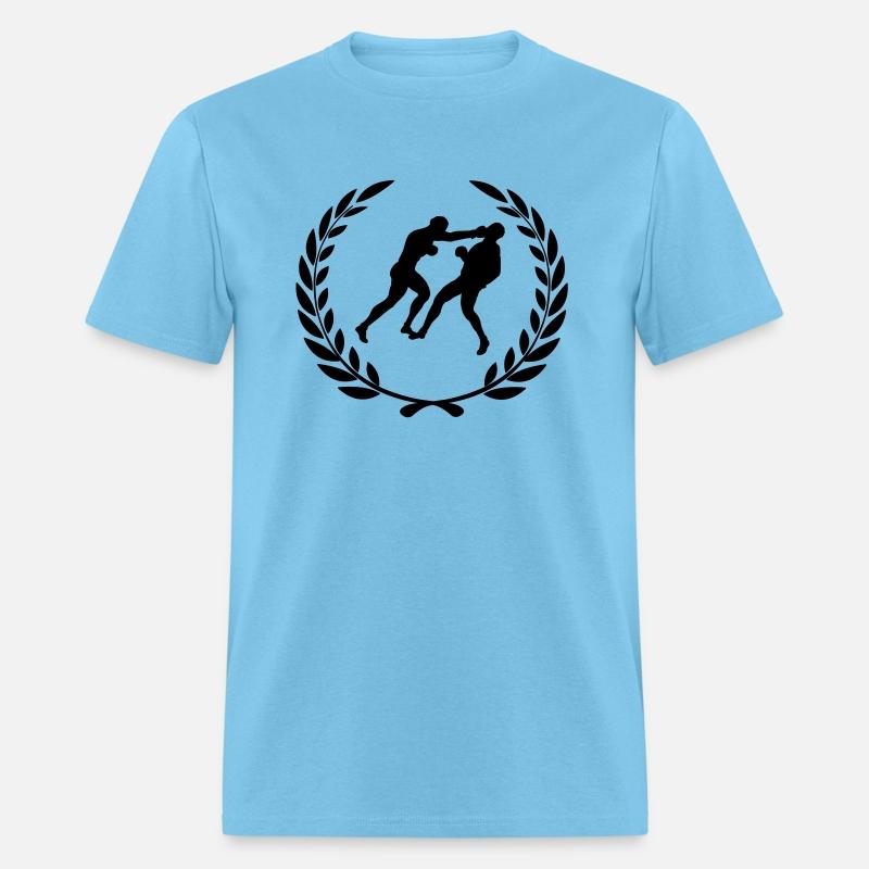 Boxers KO punch in laurel wreath