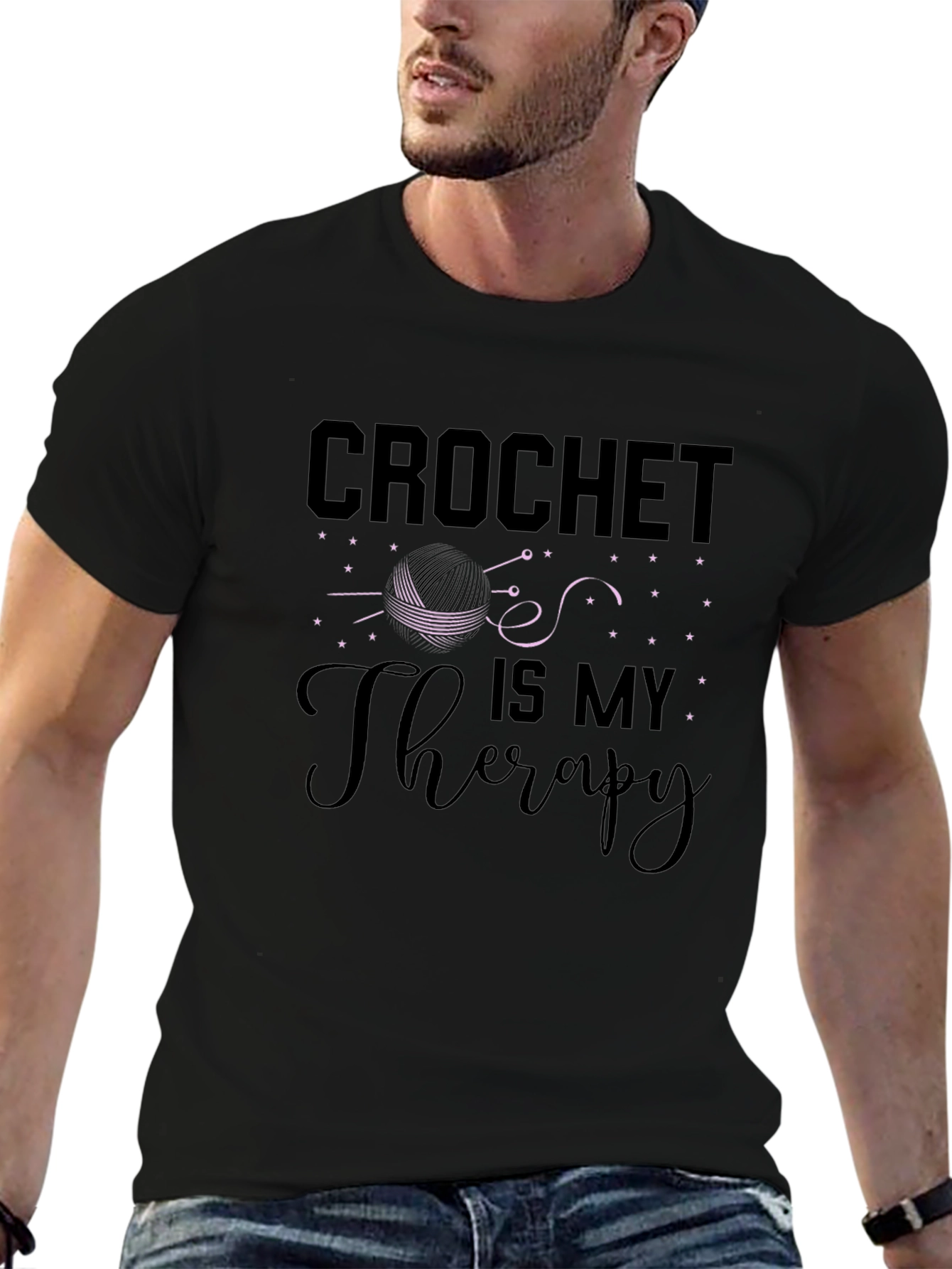 Crochet Is My Therapy Graphic Tee
