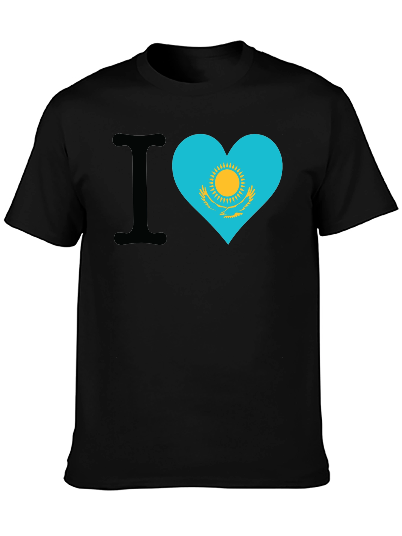 I Heart Kazakhstan Flag T-Shirt