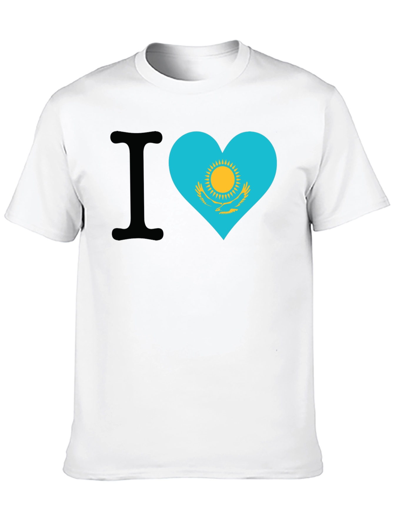 I Heart Kazakhstan Flag T-Shirt