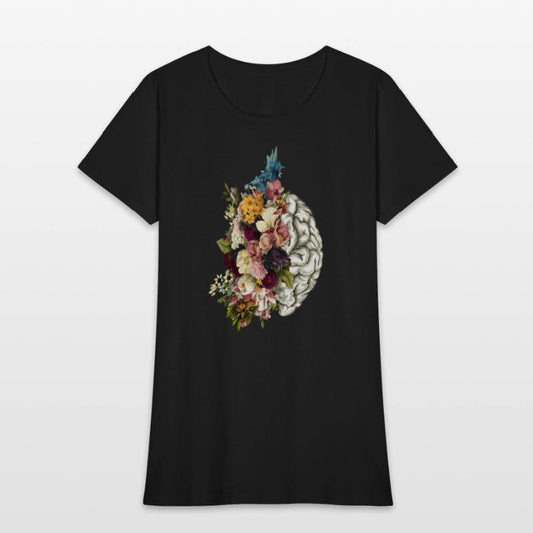 Brain Brain Flowers Anatomy Doctor Uniform