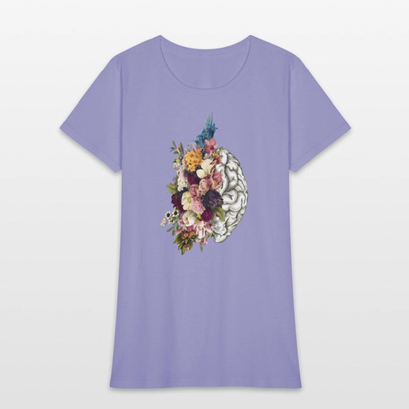 Brain Brain Flowers Anatomy Doctor Uniform