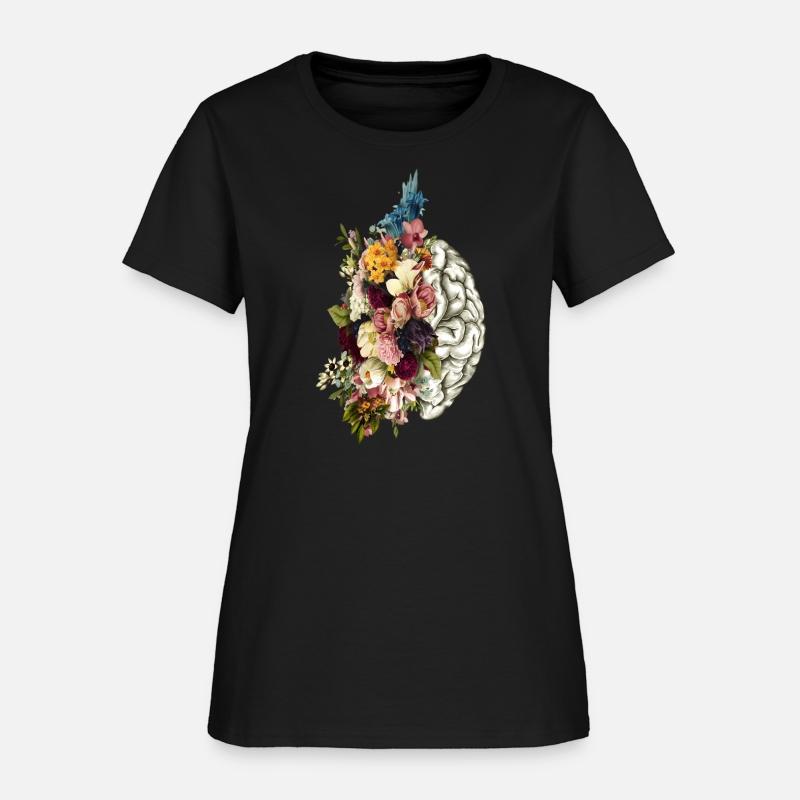 Brain Brain Flowers Anatomy Doctor Uniform
