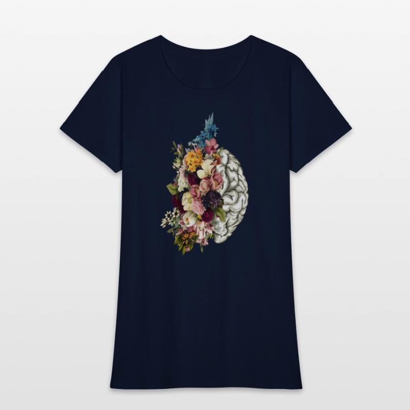Brain Brain Flowers Anatomy Doctor Uniform