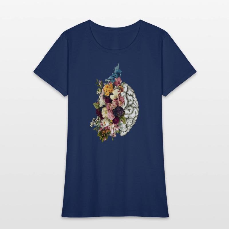 Brain Brain Flowers Anatomy Doctor Uniform