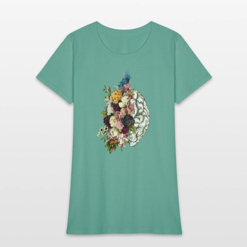 Brain Brain Flowers Anatomy Doctor Uniform