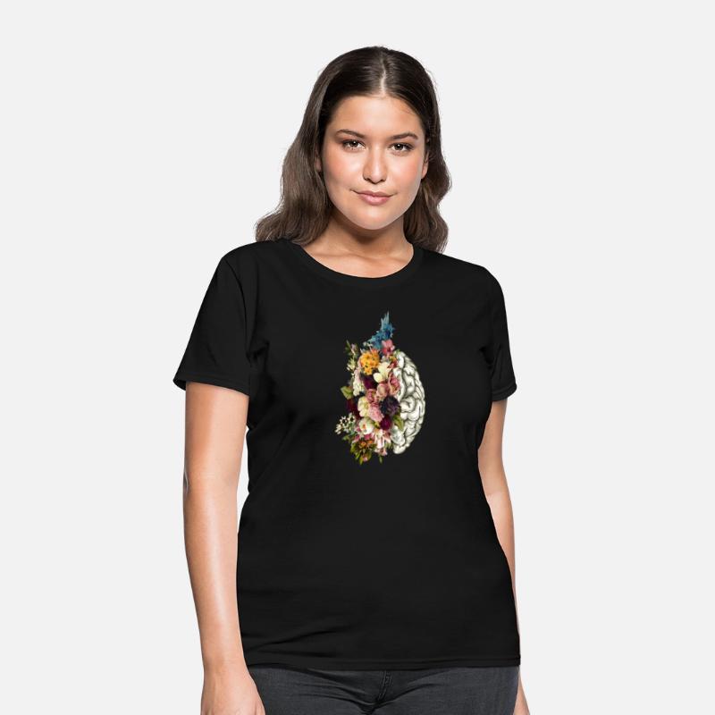 Brain Brain Flowers Anatomy Doctor Uniform
