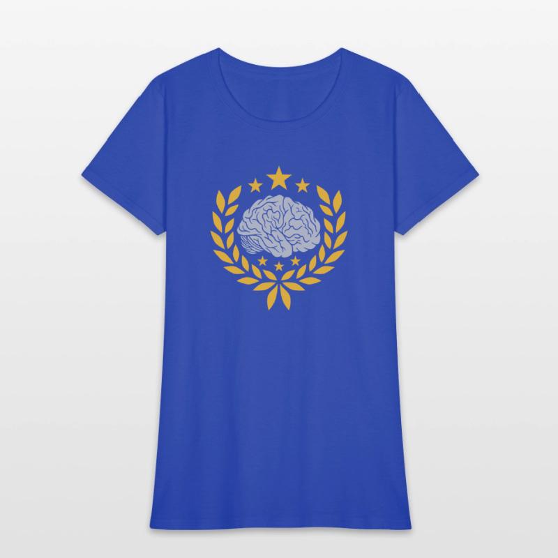 brain laurel wreath stars