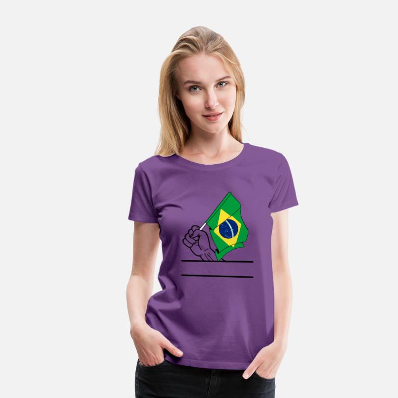 Brazil flag transparent fist text space