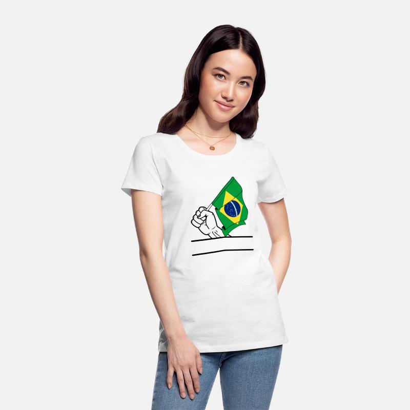 Brazil flag transparent fist text space