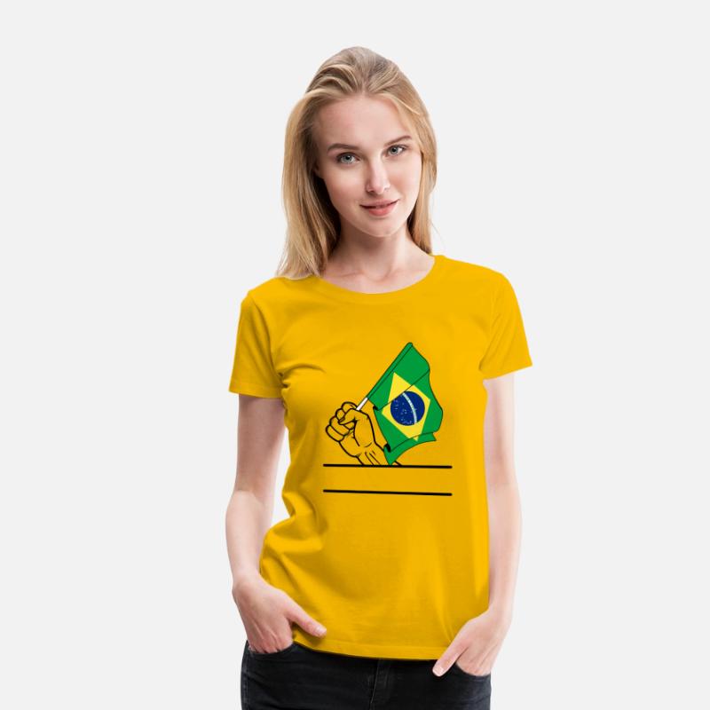 Brazil flag transparent fist text space