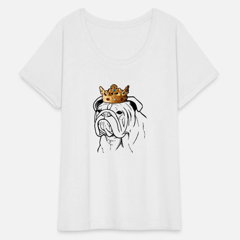 Bulldog Wearing Crown