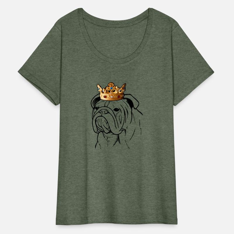 Bulldog Wearing Crown