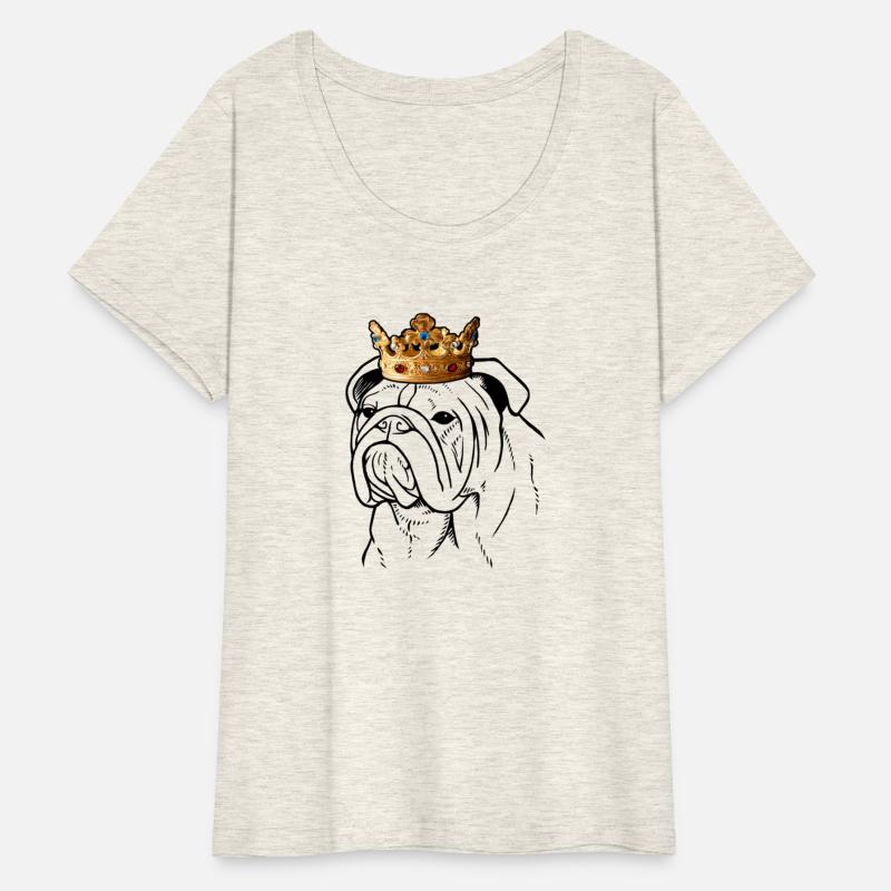 Bulldog Wearing Crown