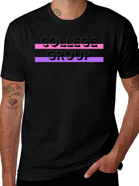 College Group Graphic Tee - Black Unisex T-Shirt