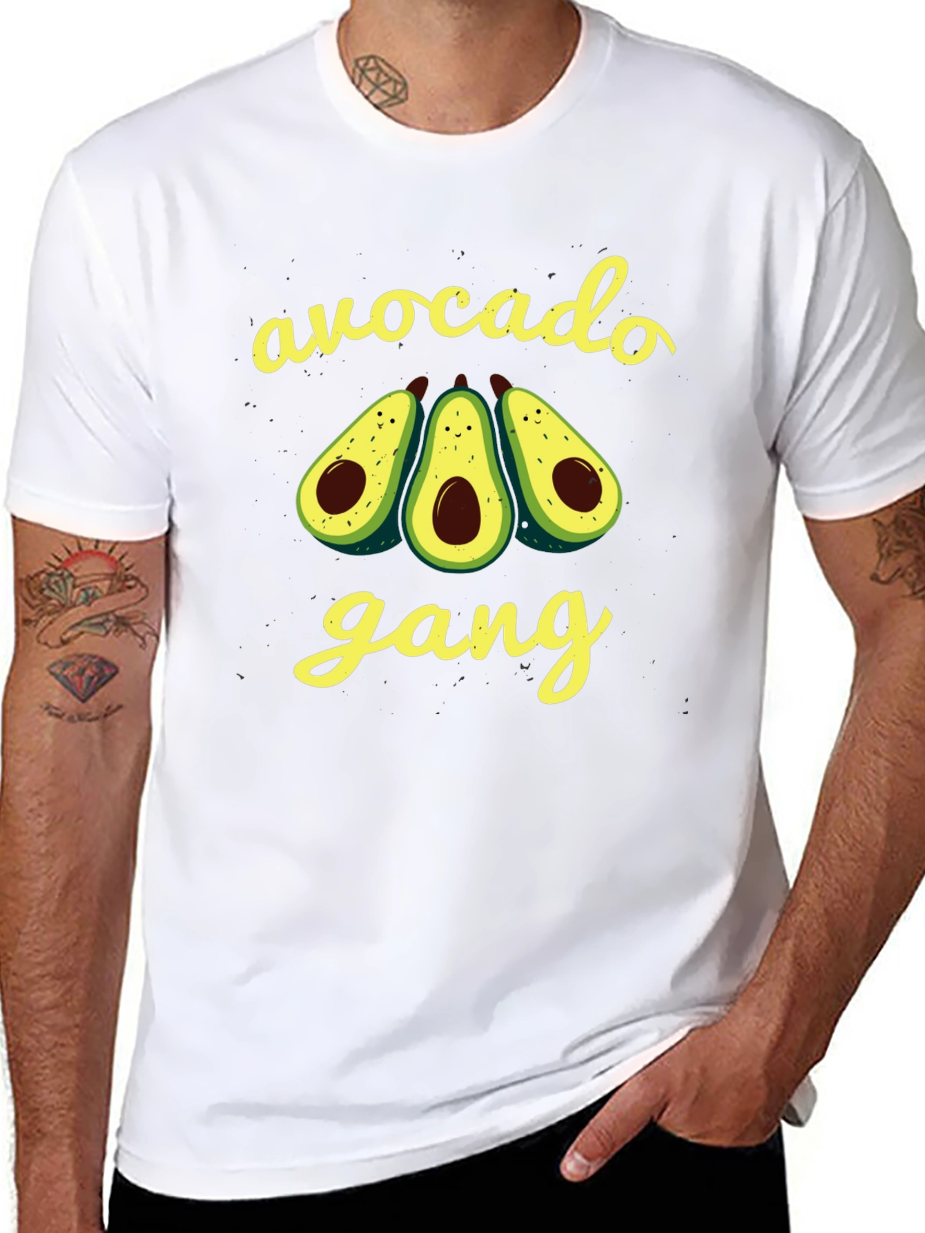 Avocado Gang Graphic Tee - Black