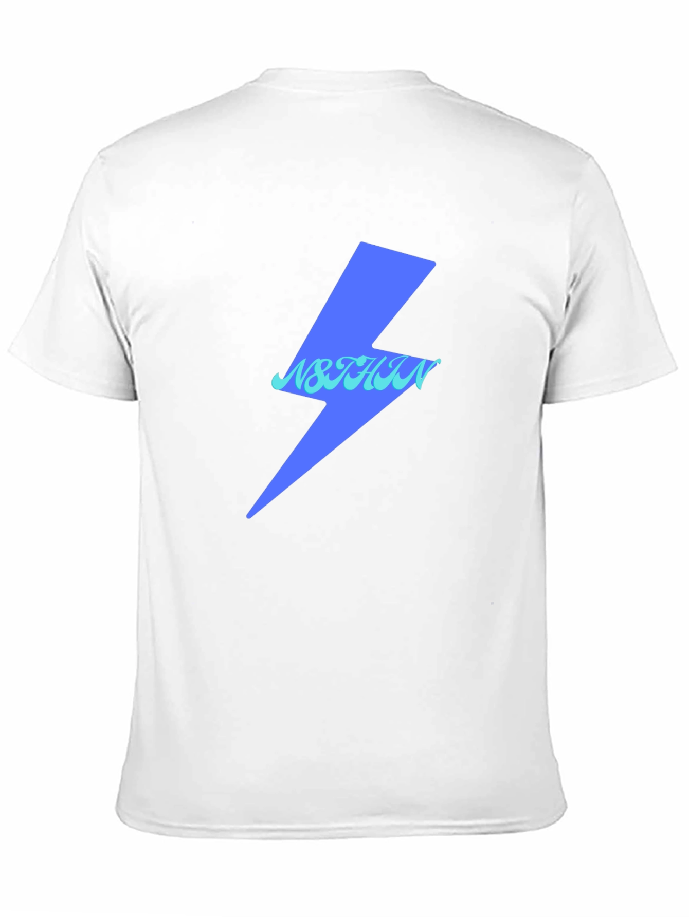 Lightning Bolt Graphic Tee - Black Cotton Casual Top