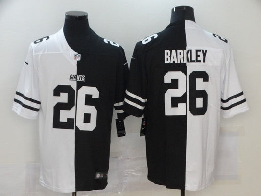 Men's New York Giants Saquon Barkley #26 Black/White Game Jerseys