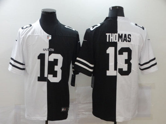 Men's New Orleans Saints Michael Thomas #13 Black/White Game Jerseys