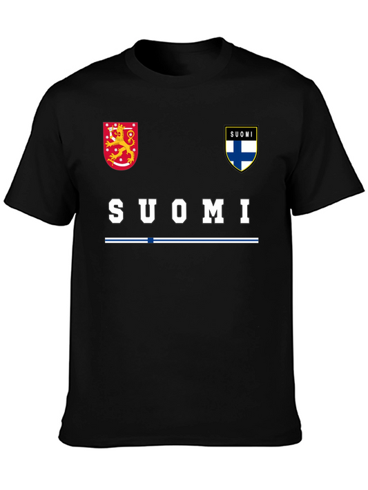 Finland Suomi T-Shirt Black