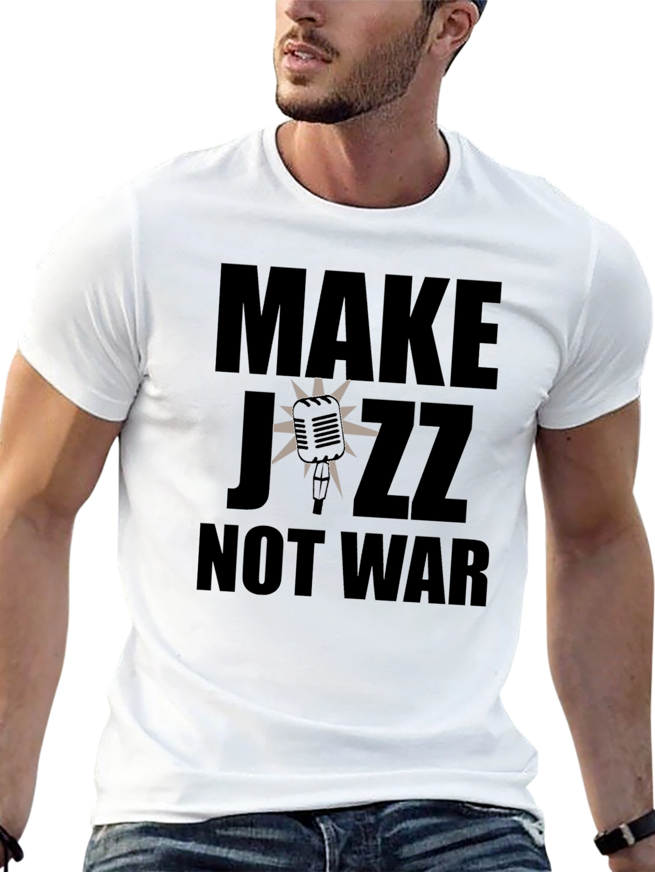 Make Jazz Not War Graphic Tee