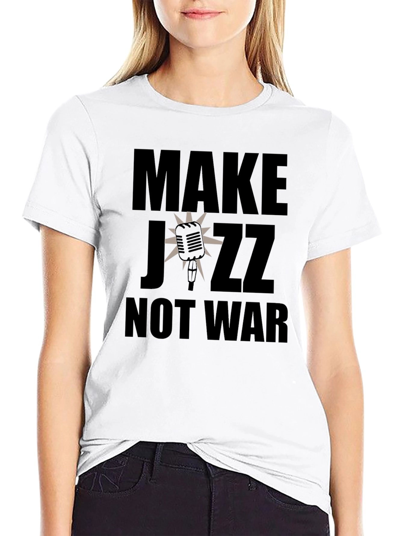 Make Jazz Not War Graphic Tee