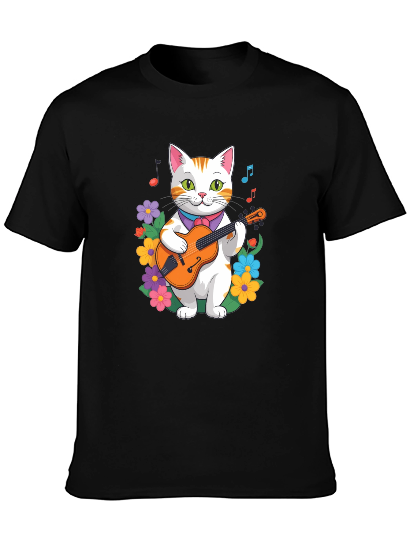 Cat Playing Guitar T-Shirt