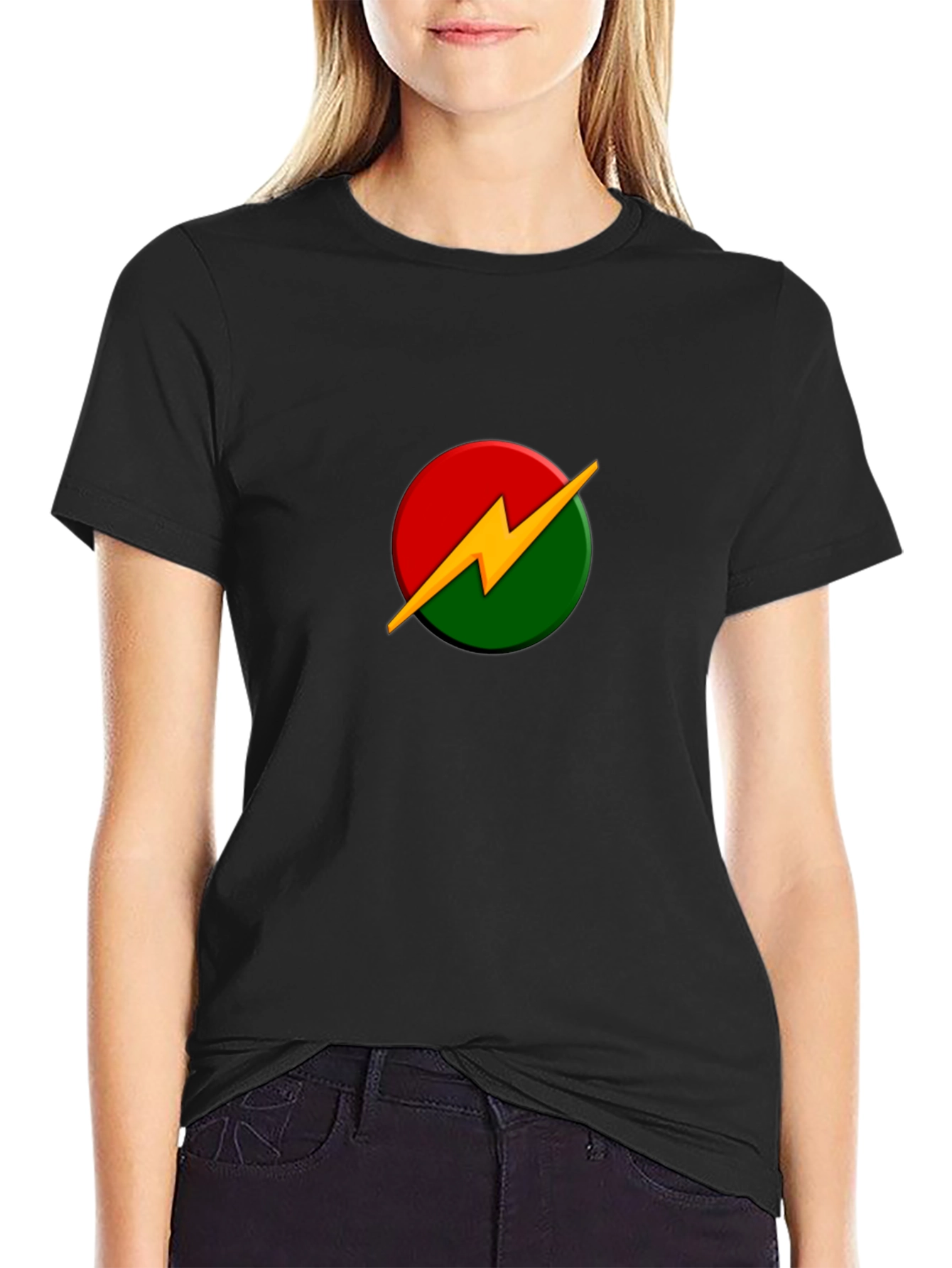 Bolt Logo Graphic T-Shirt - Black