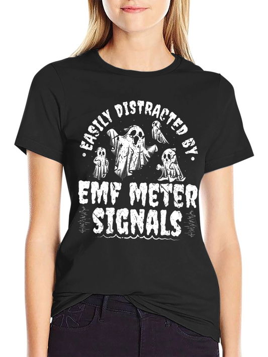 Easily Distracted by EMF Meter Signals Graphic Tee