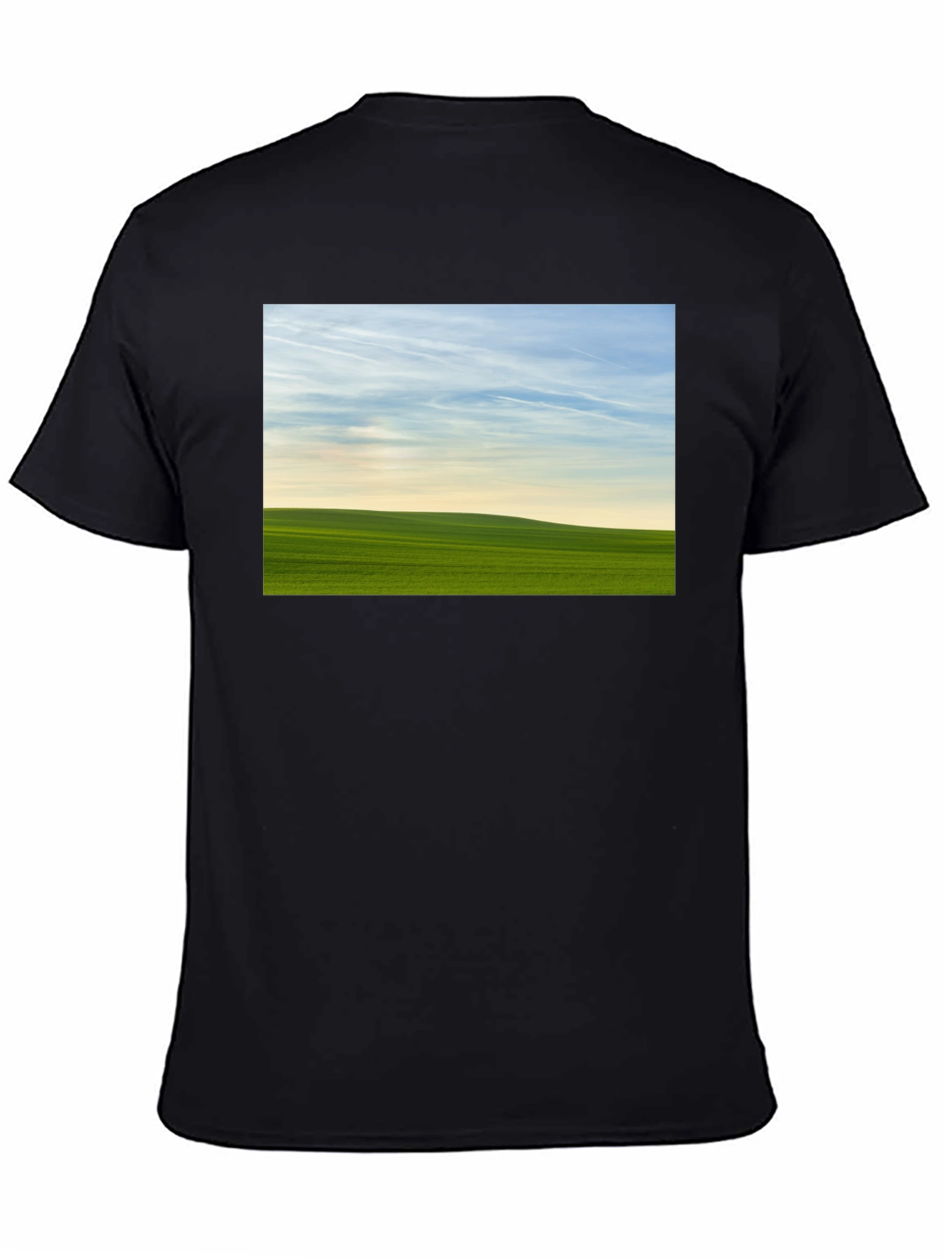 Green Field Horizon Graphic Tee