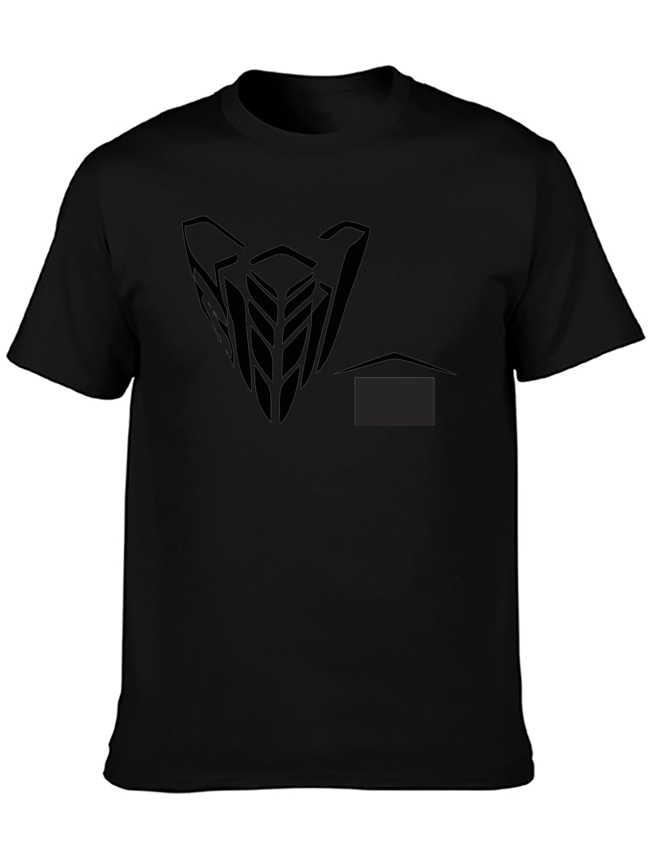 Mens Black Graphic Print Short Sleeve T-Shirt