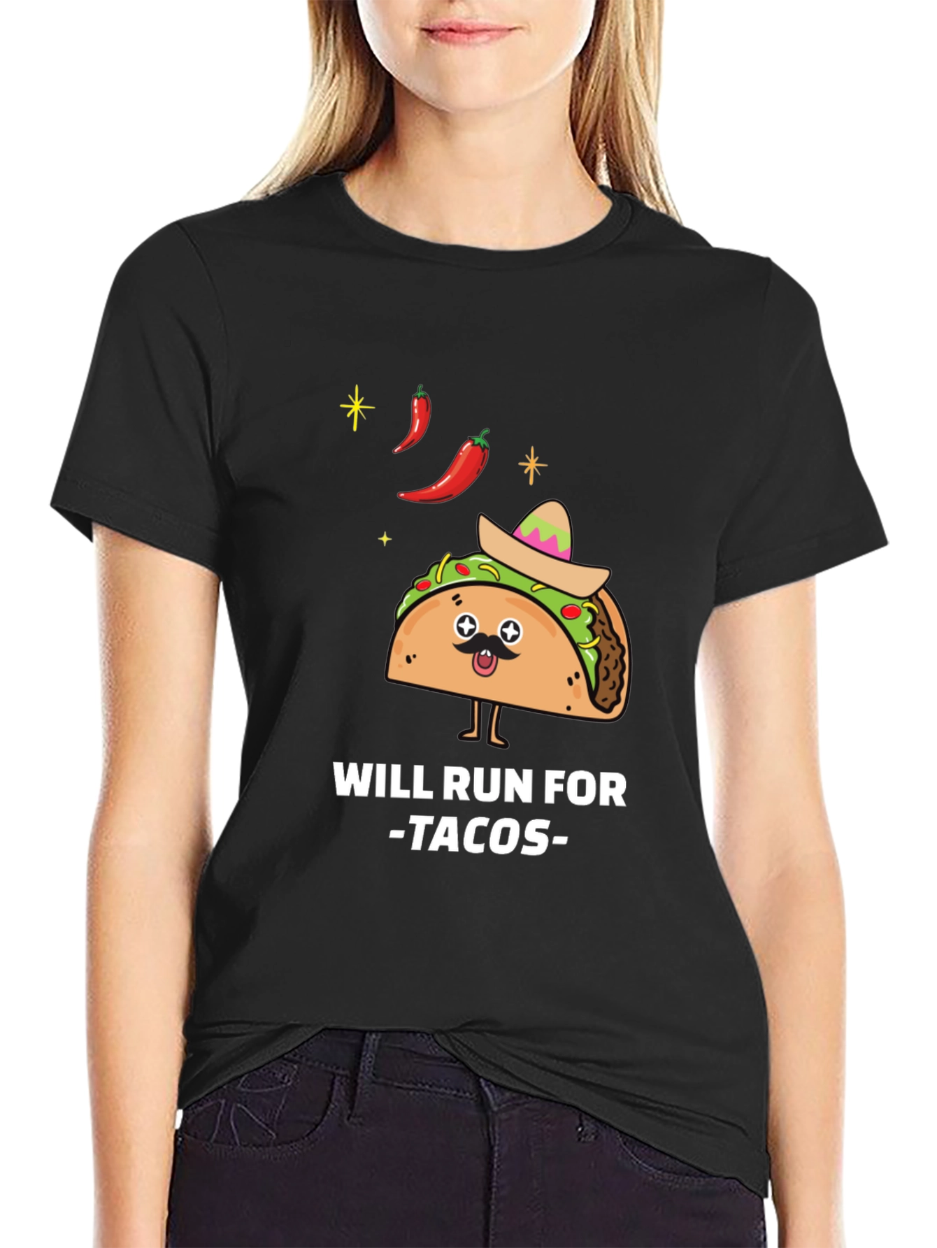 Will Run For Tacos Graphic Tee