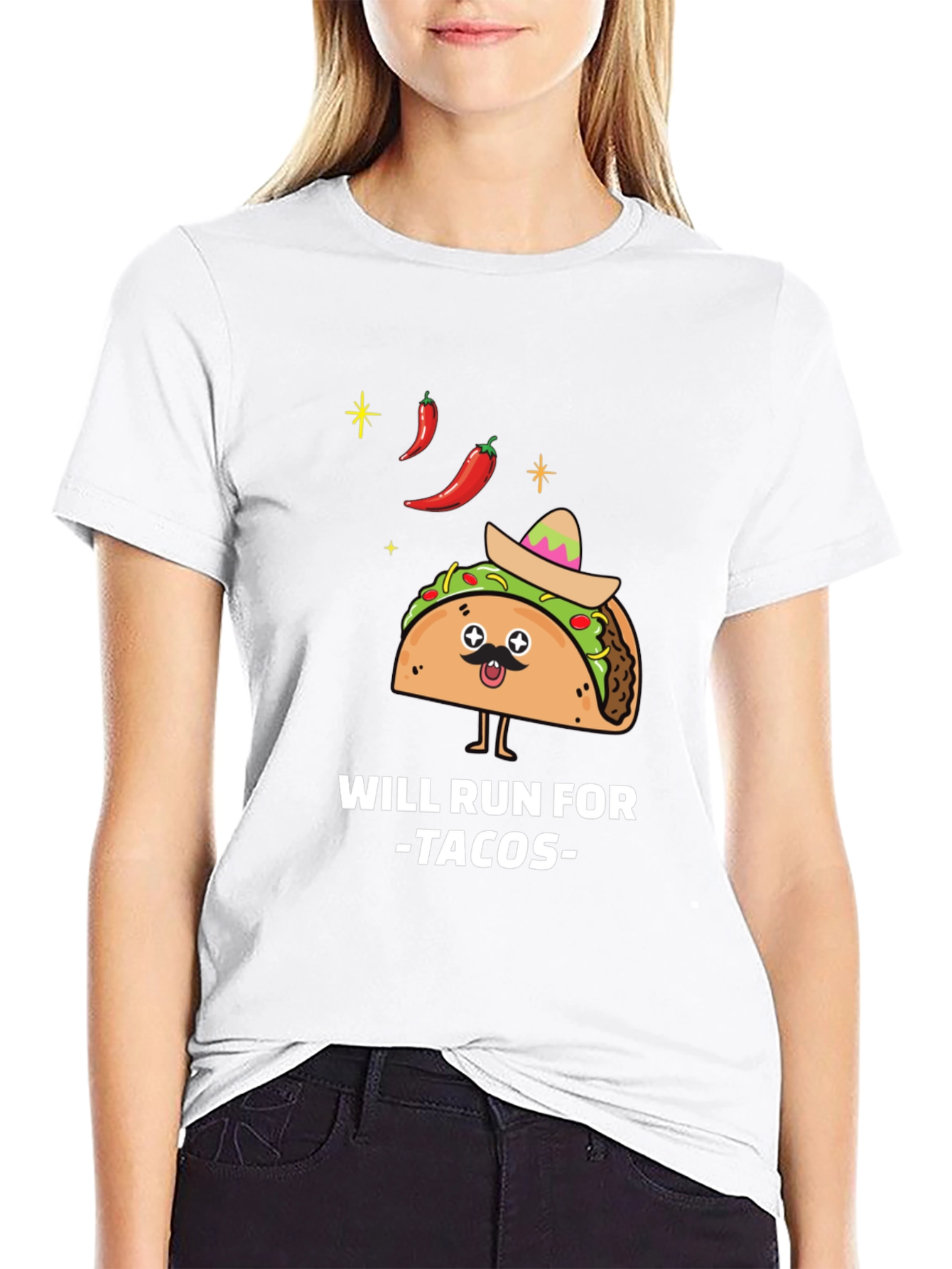 Will Run For Tacos Graphic Tee