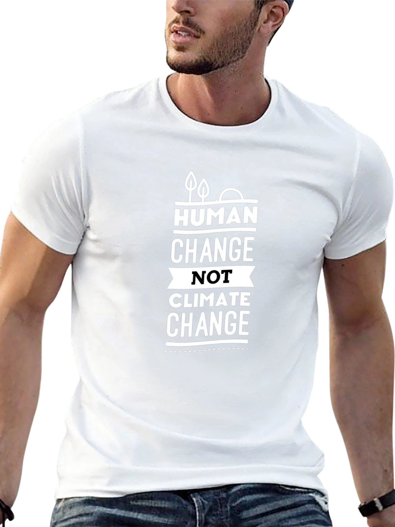 Human Change Not Climate Change Graphic Tee