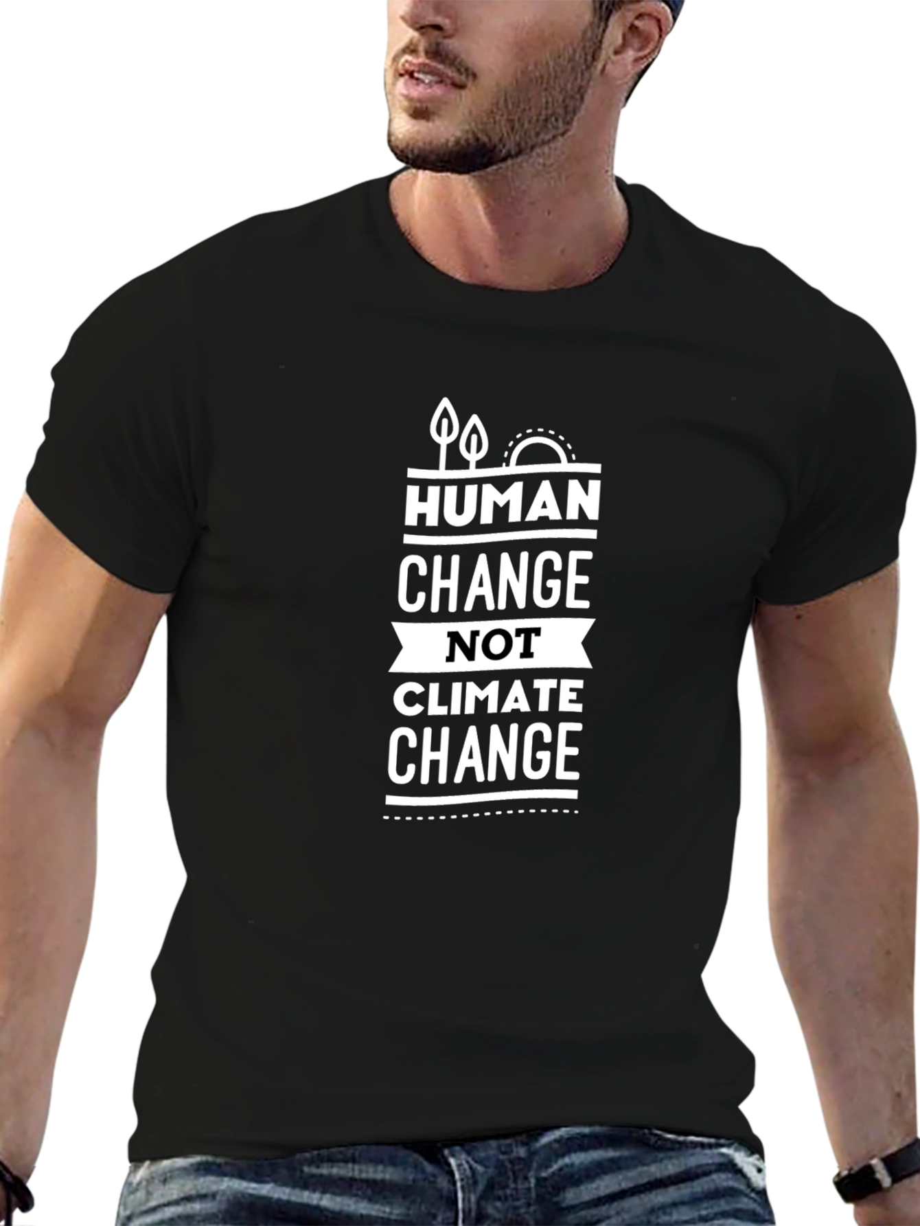 Human Change Not Climate Change Graphic Tee