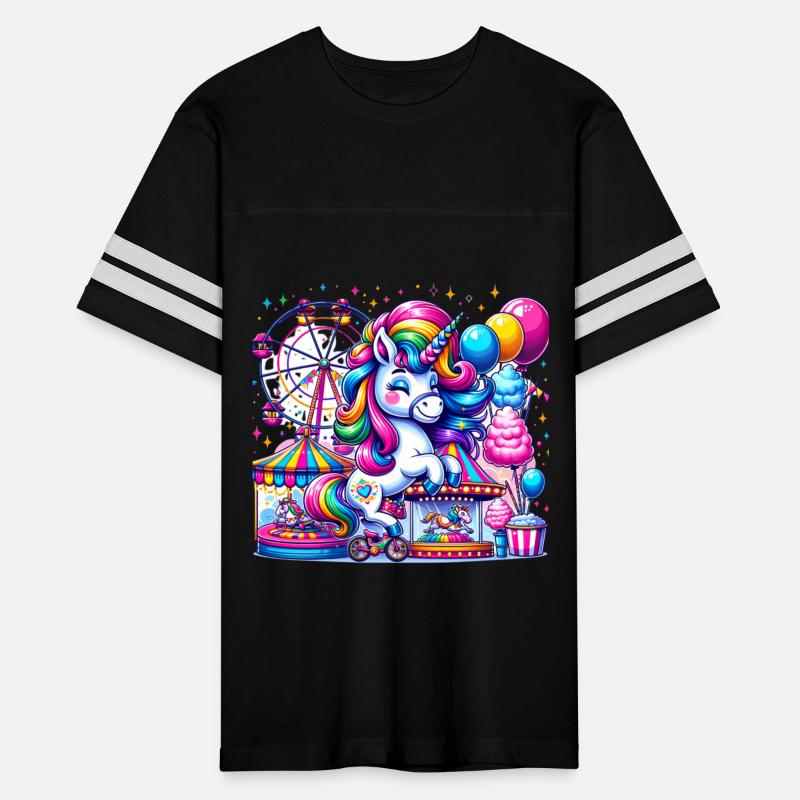 Carnival Fun Unicorn Enjoys Festive Rides
